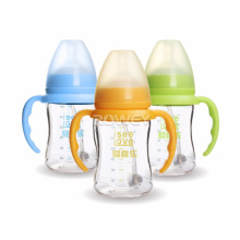 Biberons pour bébé en verre borosilicate mignon écologique en vrac bon marché